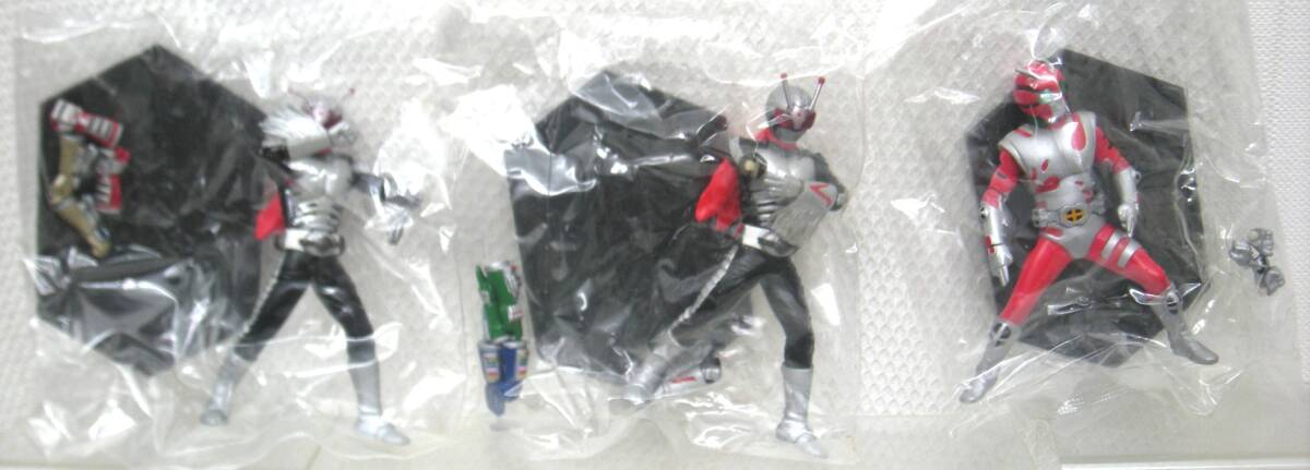  van Puresuto Kamen Rider series motion figure PART3 Kamen Rider super 1 hand different 2 kind ZXze Cross total 3 kind protection sack unopened goods 