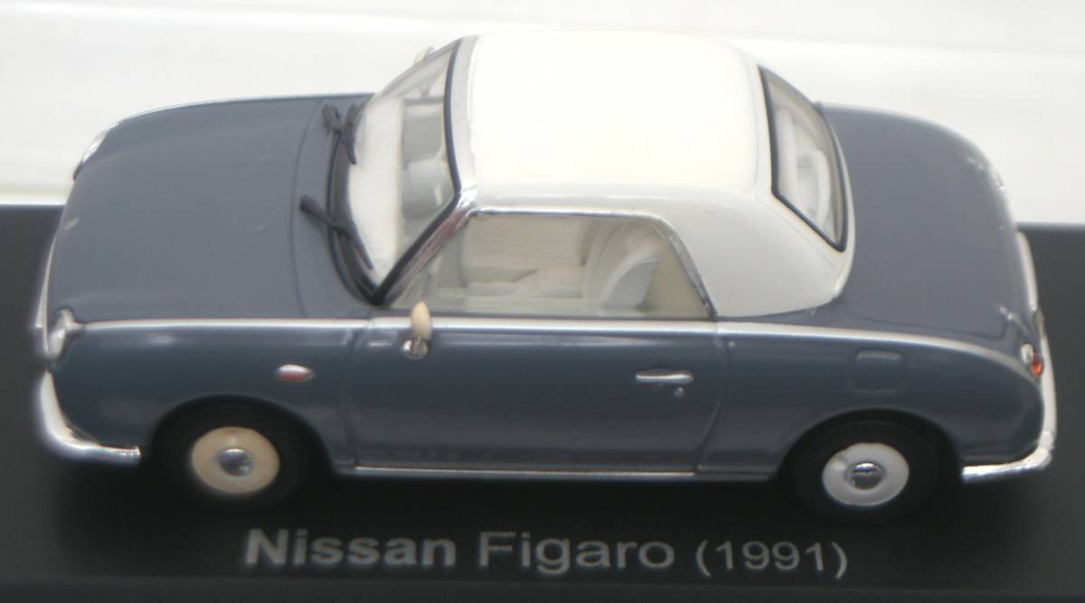 S:1/43 hachette アシェット 国産名車コレクション vol.85 日産 フィガロ 1991年 ラピスグレー Nissan Figaro 1991 _画像7