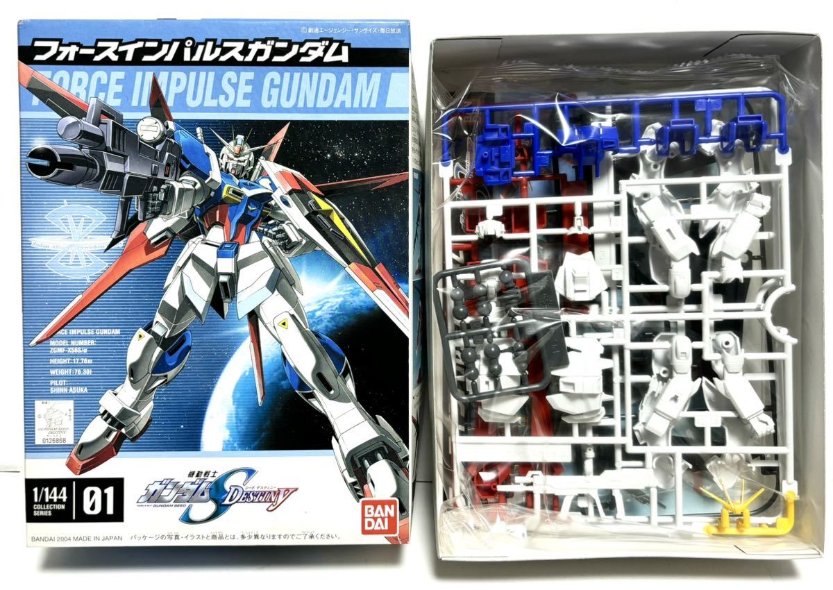 バンダイ 1/144 フォースインパルスガンダム 機動戦士ガンダムSEED DESTINY 未組立 赤バンダイ コレクションシリーズ 2004年製造品_画像4