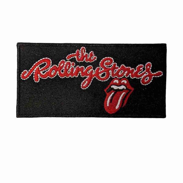 The Rolling Stones アイロンパッチ／ワッペン ザ・ローリング・ストーンズ Script Logo_画像1