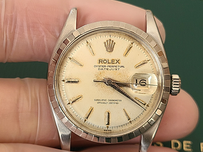 1959年製　ROLEX 6605 CAL 1066 DATEJUST 激レア　褪色ダイアル　程度良し　程度良好　本体のみ_画像1