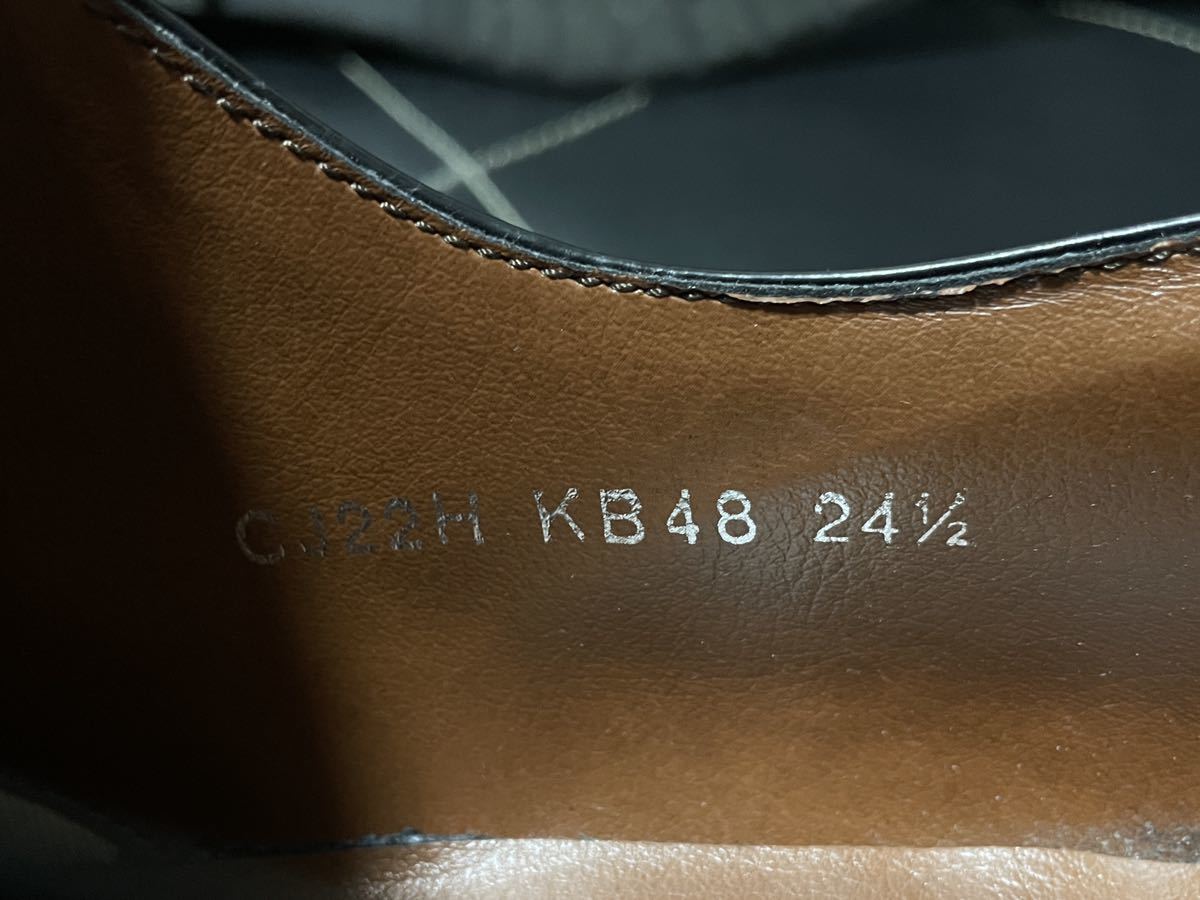 極美品 REGAL KENFORD リーガル CJ22H KB48 24.5cm レザーシューズ ビジネスシューズ 革靴 本革 ストレートチップ 内羽根式 BLK メンズ_画像10
