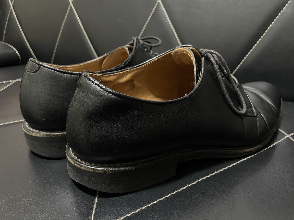 極美品 REGAL リーガル B/9D8487 25.5cm レザーシューズ ビジネスシューズ 革靴 本革 プレーントゥ ブラック メンズ 外羽根式 _画像5