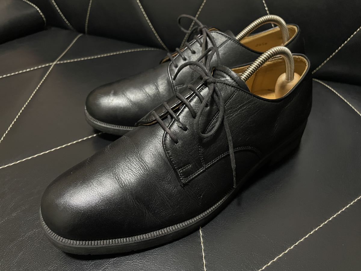 極美品 REGAL Walker リーガル V/E 627 24.5cm レザーシューズ ビジネスシューズ 革靴 本革 プレーントゥ メンズ ブラック 黒 日本製 _画像1