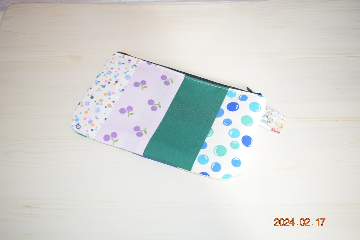  pouch *9336* hand made cosme passbook small articles Flat 