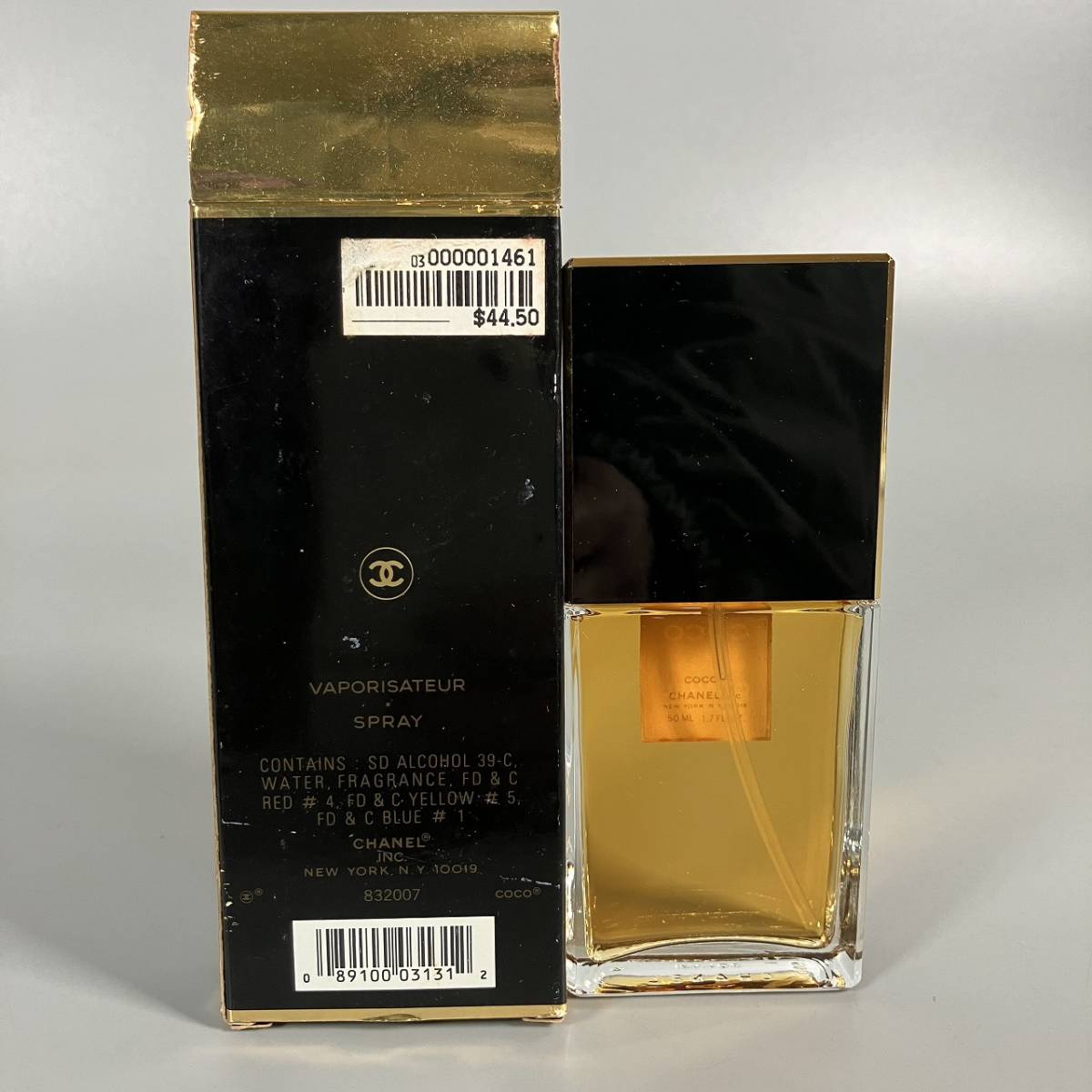 A3-479　COCO CHANEL EAU DE TOILETTE 50ml 香水 ココ シャネル 箱有り 中古品 長期保管品_画像3