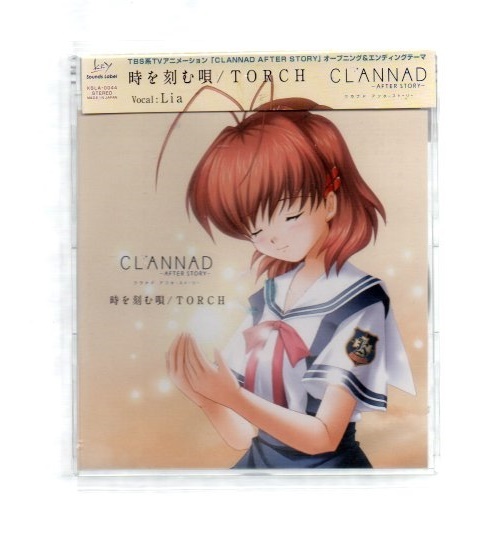 TVアニメ 「CLANNAD AFTER STORY」OP&EDテーマ 「時を刻む唄/TORCH」 / Lia CD ))yga87-160_画像1