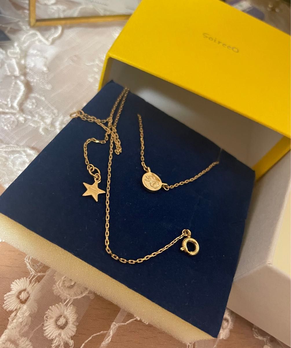 美品 soireeO ソワレオー メタリックロゴネックレス ネックレス 美品 soireeO ソワレオー メタリックロゴネックレス ネックレス