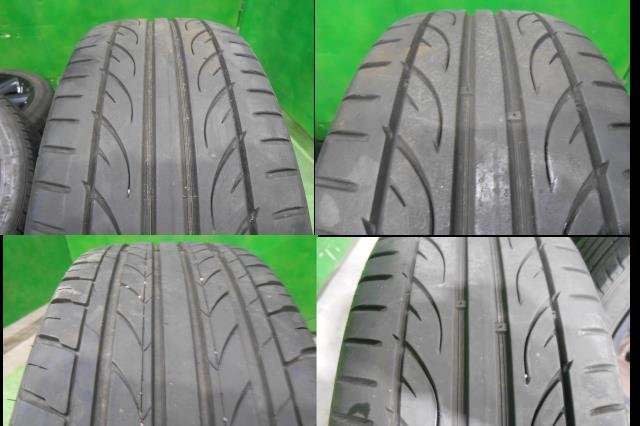 シマ★ 中古 タイヤ付ホイール BMW ミニ 4本 アルミ 17×7J PCD100 4穴 +48 205/45R17 ハンコック MINI純正 ミニクーパー ミニクラブマン等_画像10