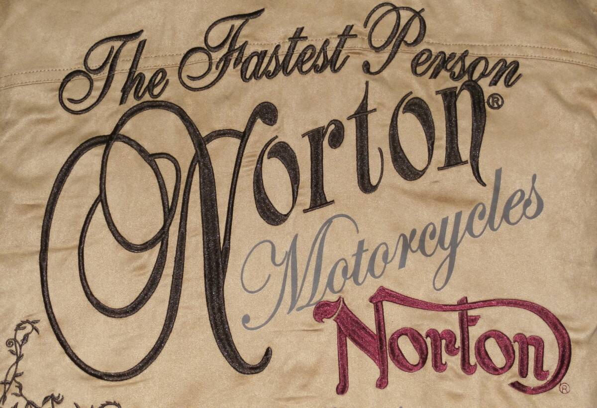 Norton ノートン 刺繍 長袖 フェイクスエード フェイクスウェード フェイクレザー ウエスタンシャツ シャツ XXL_画像5