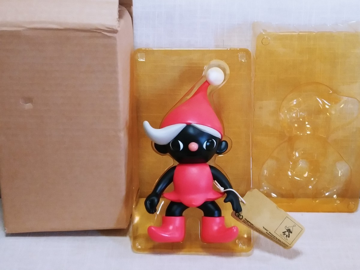 新品未使用 藤城清治 小人 フィギュア 人形 ソフビ 赤 こびと 新品未使用 藤城清治 小人 フィギュア 人形 ソフビ 赤 こびと