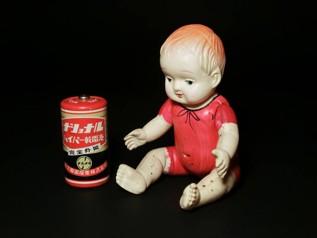 戦前 セルロイド人形玩具『赤ちゃん』日本製/ままごと/人形遊び/大正〜昭和初期_画像5