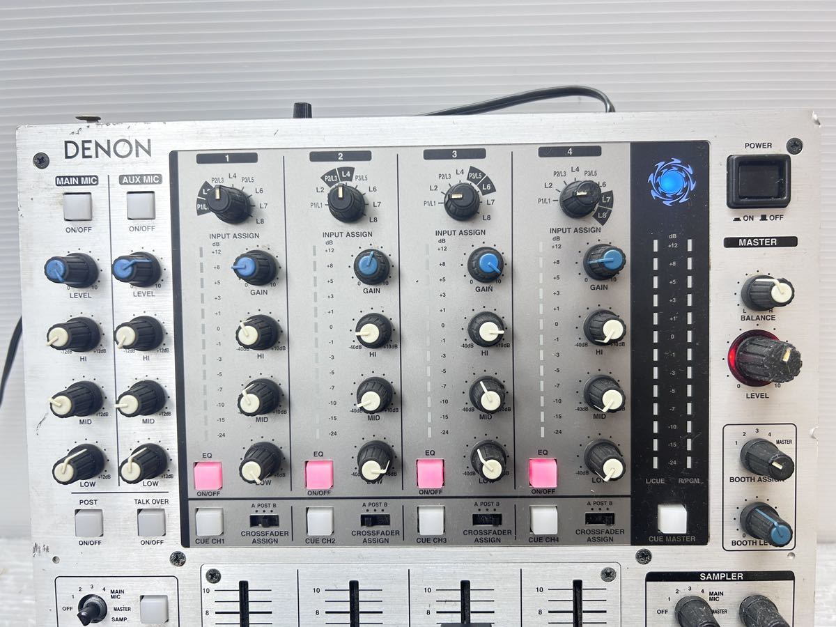 DENON DJミキサー (DN-X1500S) DJ機器 通電OK ジャンク品_画像2