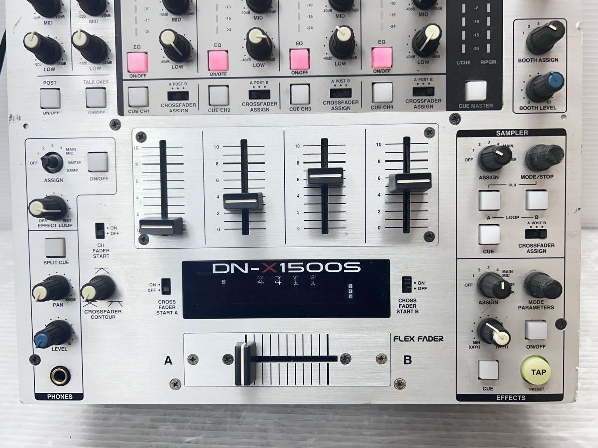 DENON DJミキサー (DN-X1500S) DJ機器 通電OK ジャンク品_画像3