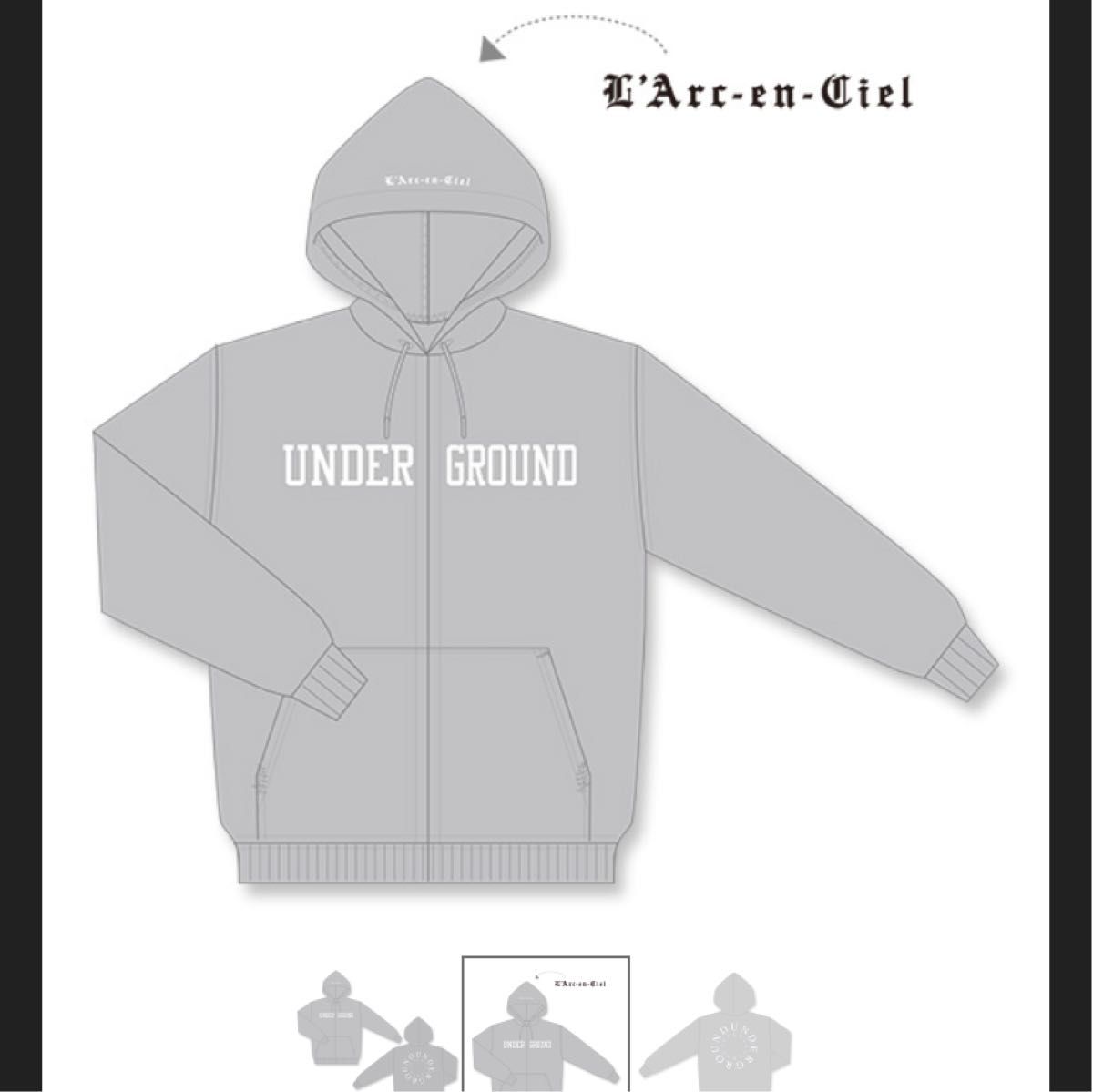 L'Arc〜en〜Ciel ZIPパーカー Mサイズ 2024 UNDERGROUND|Yahoo L'Arc〜en〜Ciel ZIPパーカー Mサイズ 2024 UNDERGROUND|Yahoo