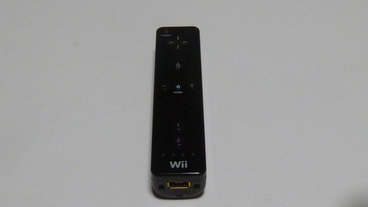 R06【送料無料 即日発送 動作確認済】Wii リモコン 黒　ブラック　任天堂 純正 RVL-003　コントローラー　周辺機器　コントローラ