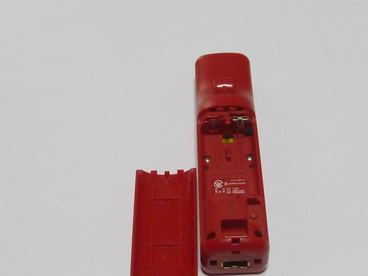 R06【即日発送　送料無料】Wii　リモコン　モーションプラス　純正（動作確認済)　赤　レッド　RVL-036　コントローラ