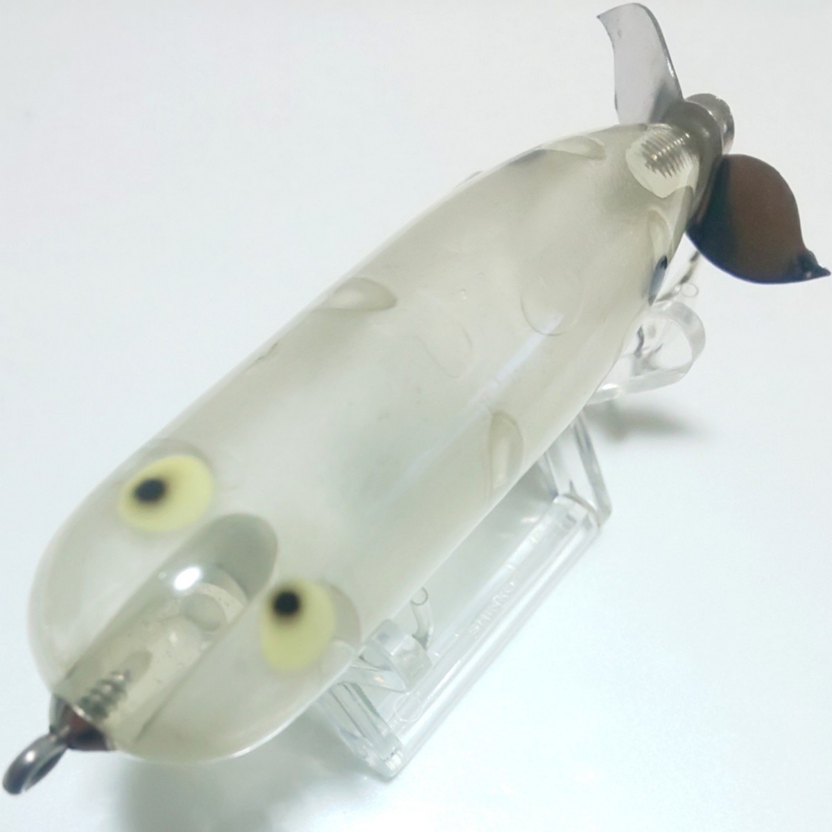 ヘドン マグナムトーピード C クリア 横割れ 吹き目 カリペラ カップリグ ★ OLD HEDDON MAGNUM TORPEDO オールドルアー １円～_画像4