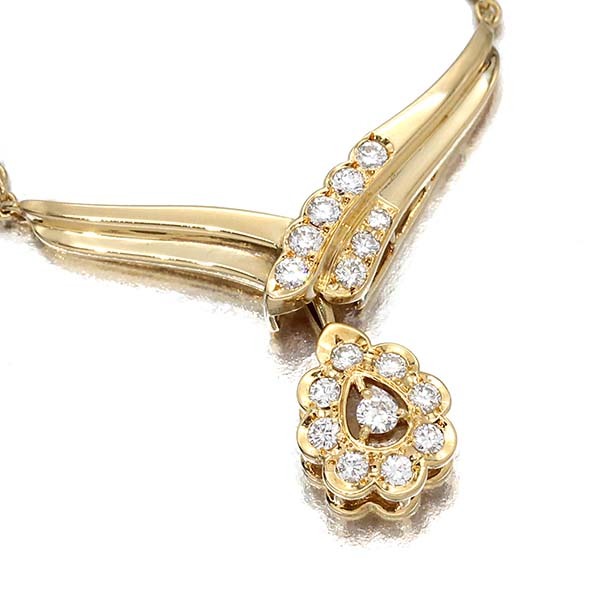 ディオール Dior ダイヤモンド ネックレス K18YG イエローゴールド750 宝石 女性 誕生石 4月 バースデー プレゼント ブランド_画像2