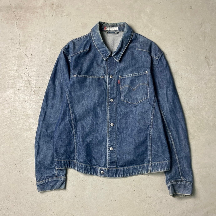 00年代 Levi's ENGINEERED JEANS ユーロリーバイス デニムジャケット エンジニアードジーンズ 立体裁断 メンズXL_画像1