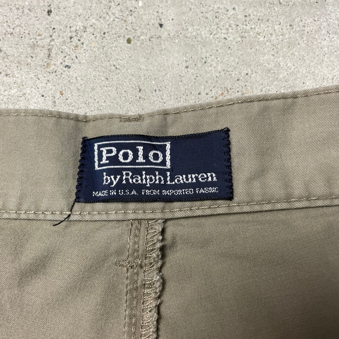 90年代 USA製 Polo by Ralph Lauren ポロバイラルフローレン チノパンツ ポロチノ メンズW38_画像4