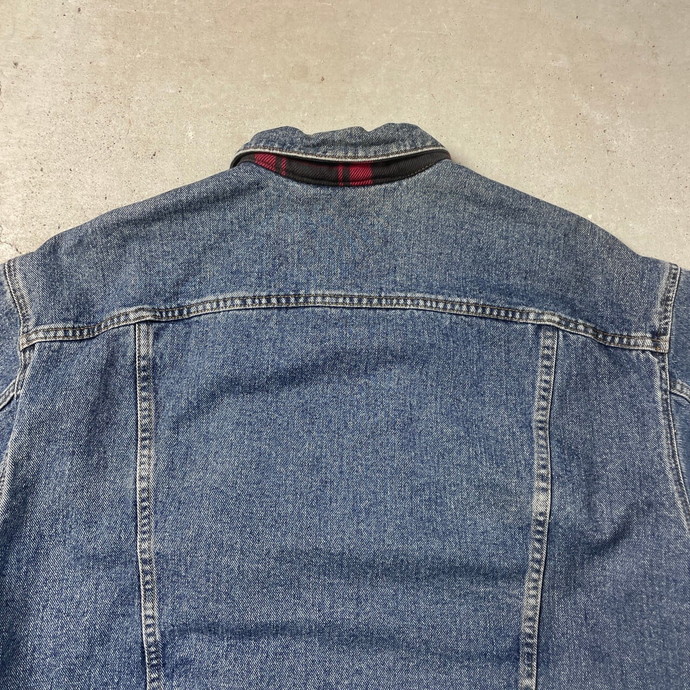 90年代 USA製 Levi's リーバイス 70427 4891 バッファローチェックライナー デニムジャケット メンズL_画像8