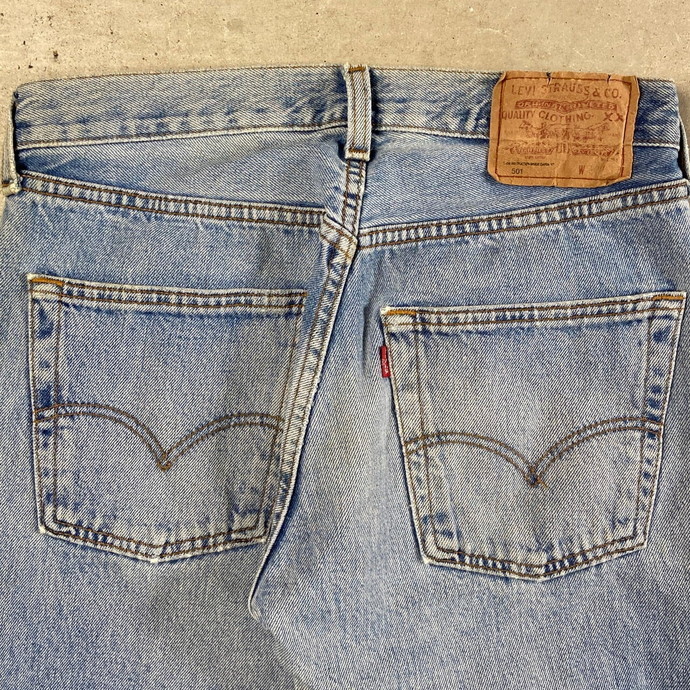 90年代 スペイン製 Levi's ユーロリーバイス 501 ストレート デニムパンツ ジーンズ メンズW30_画像7