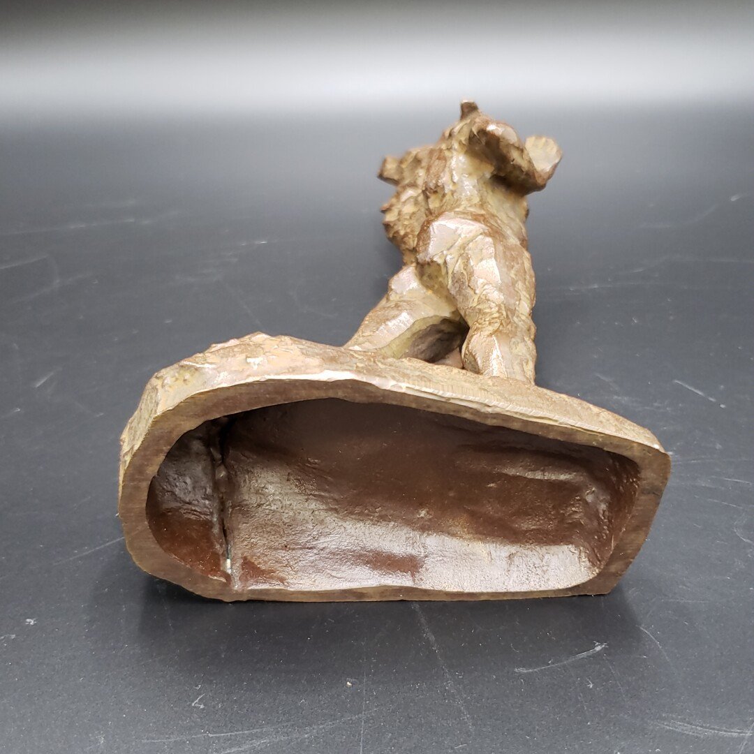 辻志郎作 道 現代風不動明王 日展作家 ブロンズ 置物 真鍮 辻志郎作 道 現代風不動明王 日展作家 ブロンズ 置物 真鍮
