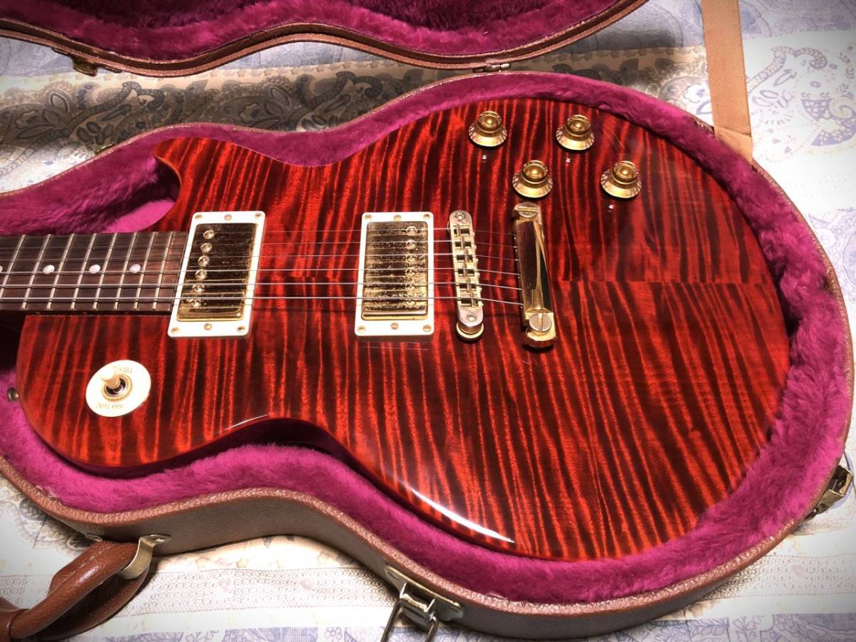 ★ ☆ ★ Gibson Les Paul Junior Special Plus Trans Red 2001 Yamano Музыкальный инструмент подлинный Top !!!