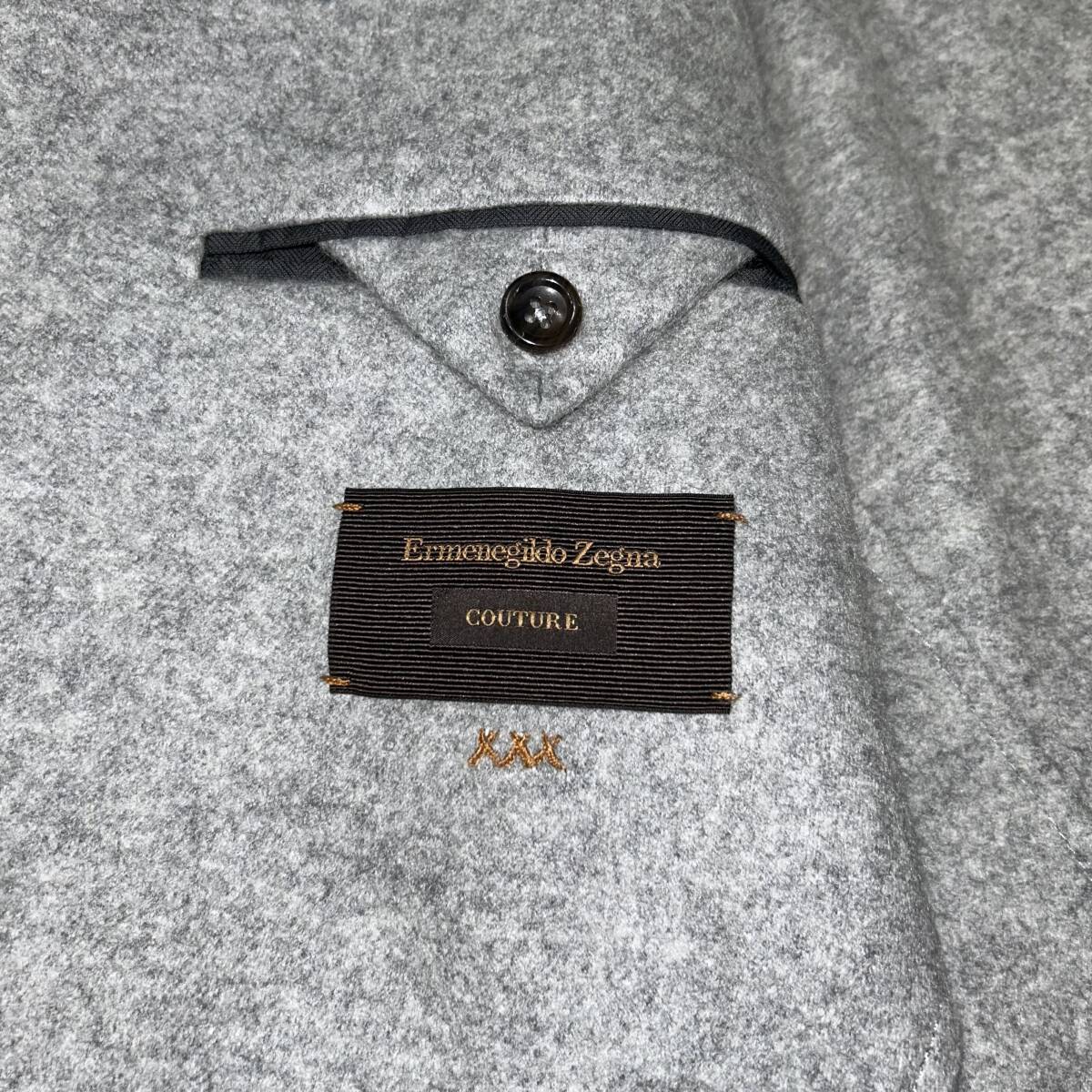 最上級！美品！Ermenegildo Zegna COUTURE エルメネジルドゼニア クチュール カシミヤ レザー セットアップ グレー / ロロピアーナ_画像7