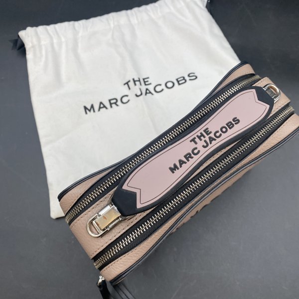 G0202L57 Marc Jacobs マークジェイコブス THE BOX ハンドバッグ ショルダーバッグ クロスボディバッグ レザー 本革　ピンクベージュ_画像2