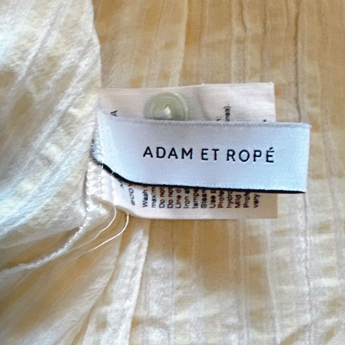 アダムエロペ ブラウス　トップス　adam et rope シャツ ブラウス　ストライプ シャツ　七分袖　