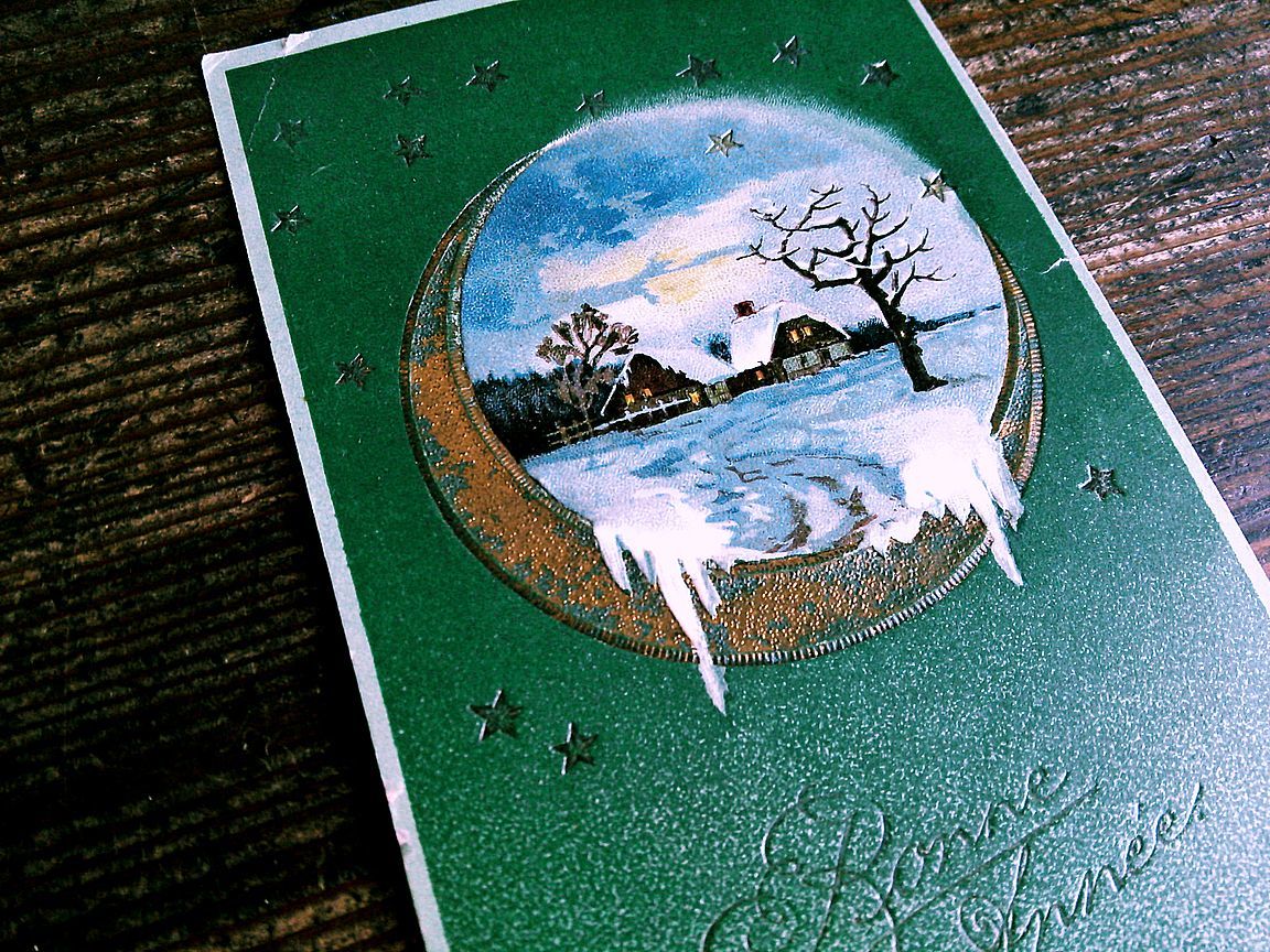 イラスト(5)X51◆アンティークポストカード フランス ドイツ ベルギー イギリス 絵葉書 風景 ニューイヤー クリスマス _画像7
