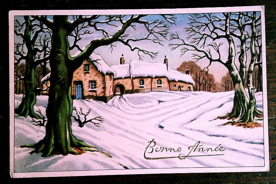  illustration (11)X51* antique postcard France Germany Belgium England picture postcard scenery new year Christmas 