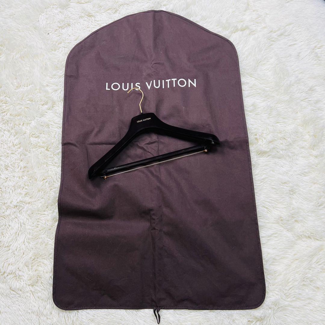 極美品/ウール100％/ルイヴィトン◎LOUIS VUITTON スーツ セットアップ ブラック 黒 無地 48 L ガーメント付き_画像10