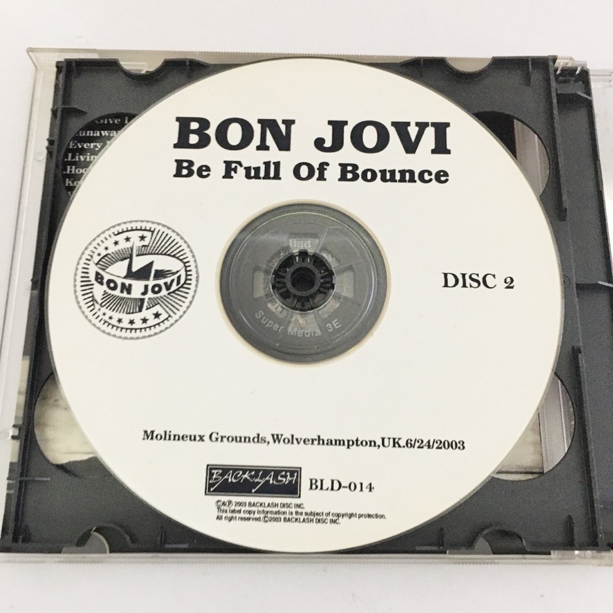 【希少】CD BON JOVI Be Full Of Bounce 2CD _画像6