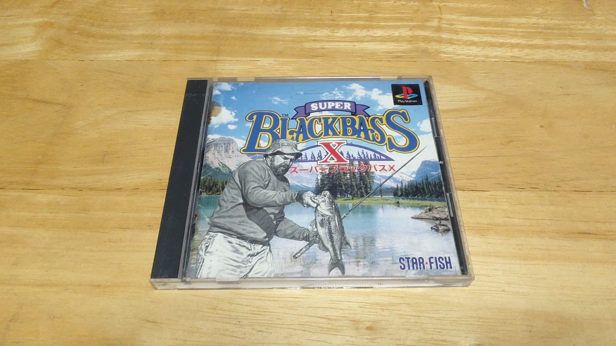 ★PS「スーパーブラックバスX(SUPER BLACKBASS X)」ケース・取説付き/STARFISH/PlayStation/プレイステーション/バス釣り/レトロゲーム★_画像1