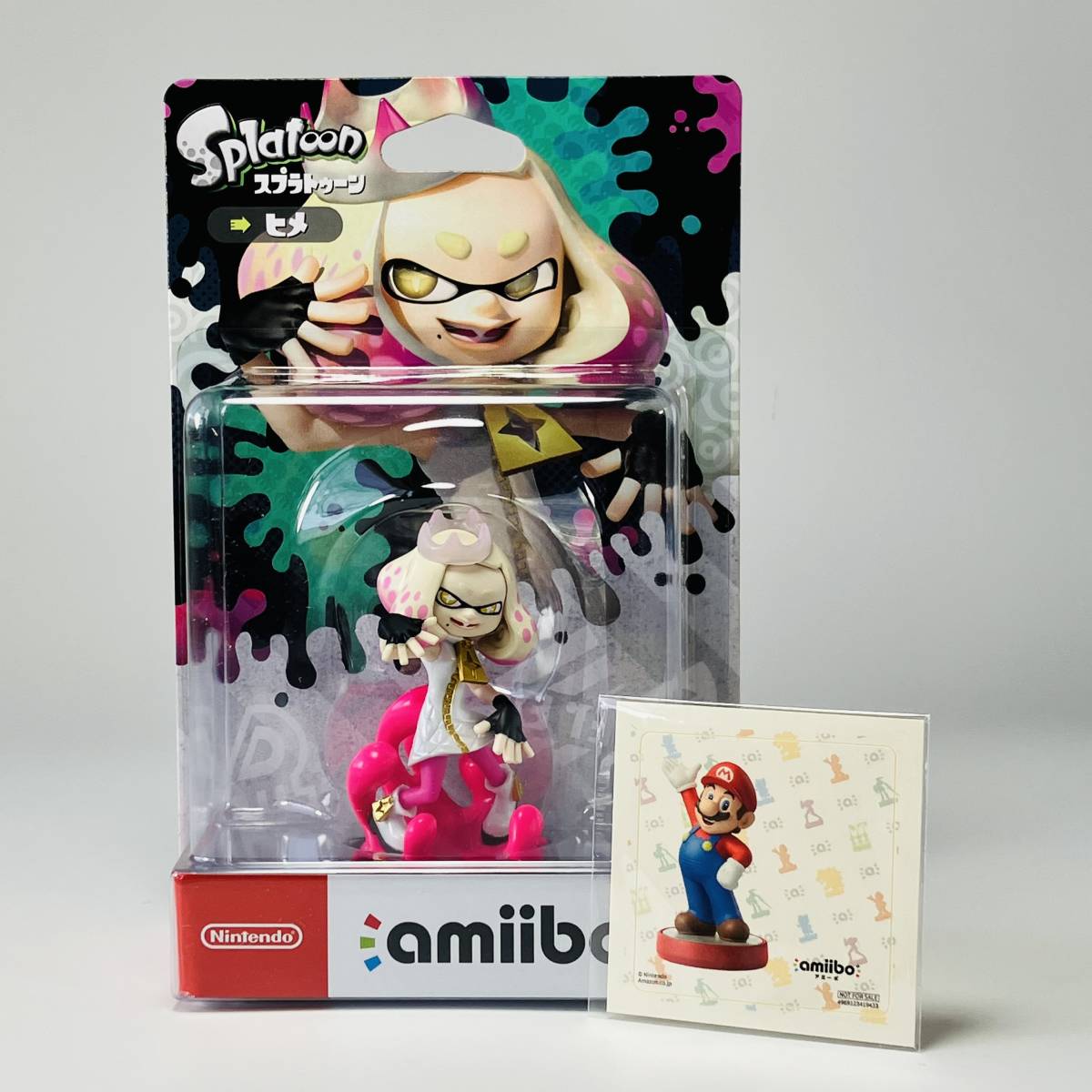 ステッカー付き新品 amiibo アミーボ ヒメ スプラトゥーンシリーズ Nintendo Switch ニンテンドースイッチ 任天堂の画像1