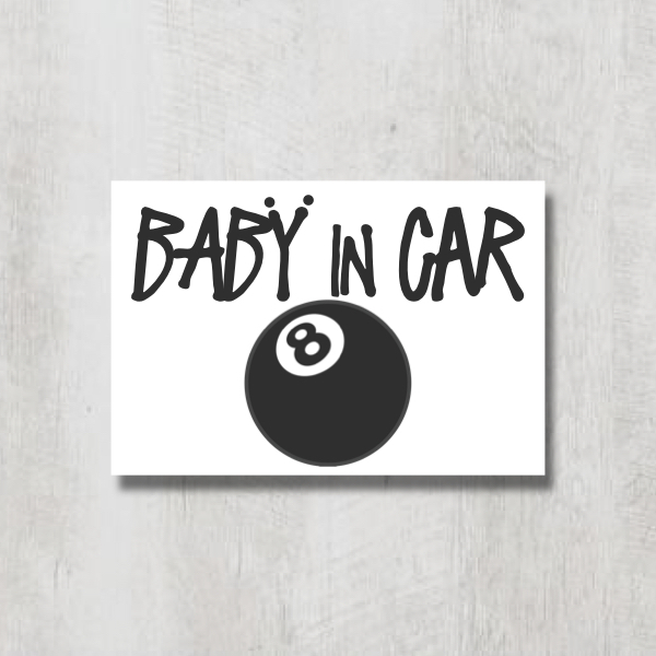 S8【ベビーインカー/BABY IN CAR】マグネットステッカー_画像1