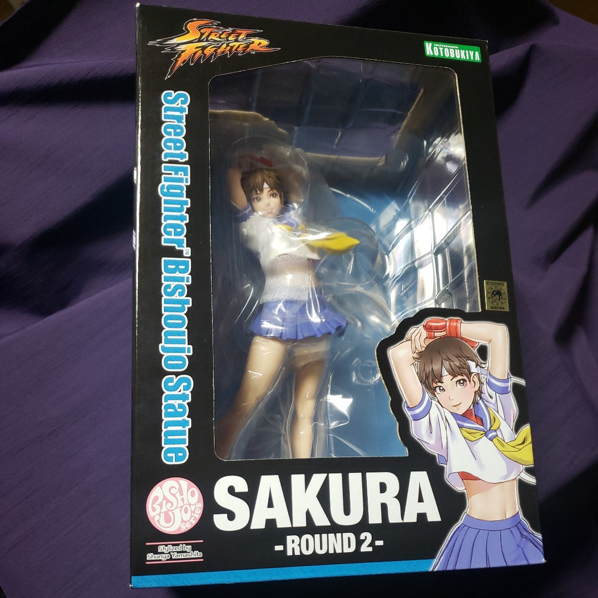  new goods unused STREET FIGHTER beautiful young lady Street Fighter Sakura ROUND2 1/7 scale final product figure spring saec Sakura Kotobukiya KOTOBUKIYA