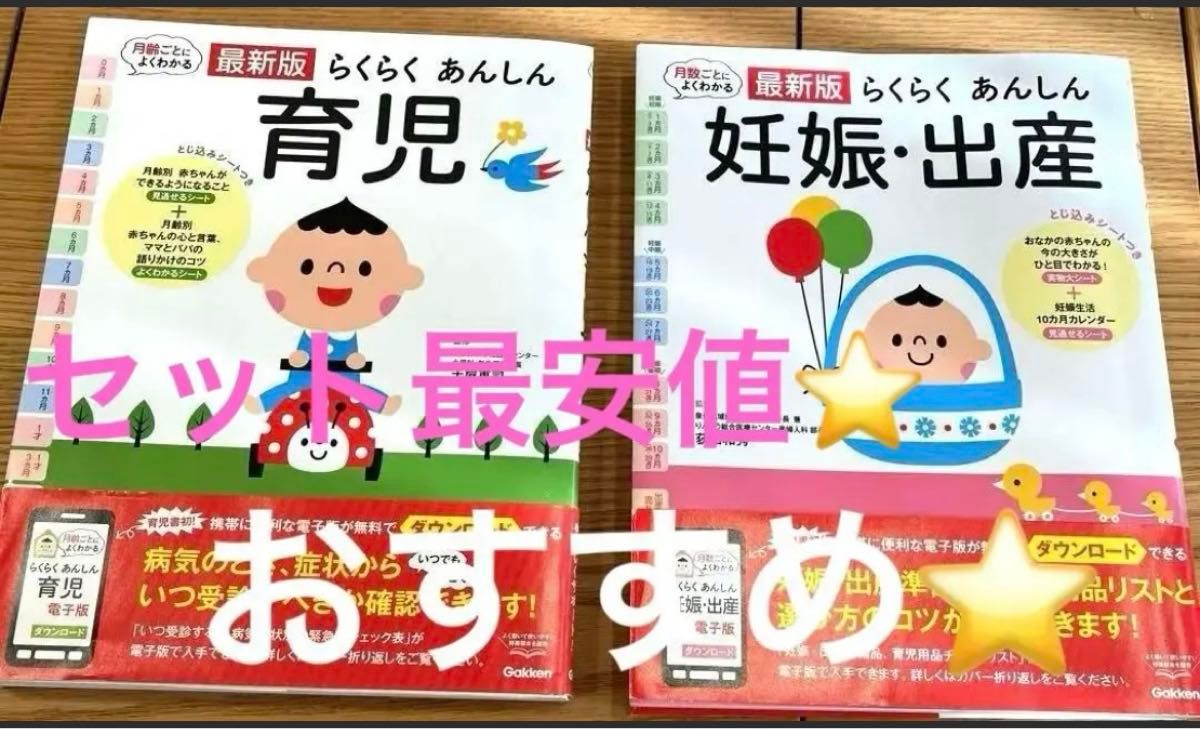 6日まで価格　妊活ごはん　らくらくあんしん 妊娠・出産　らくらく安心育児　3冊セット