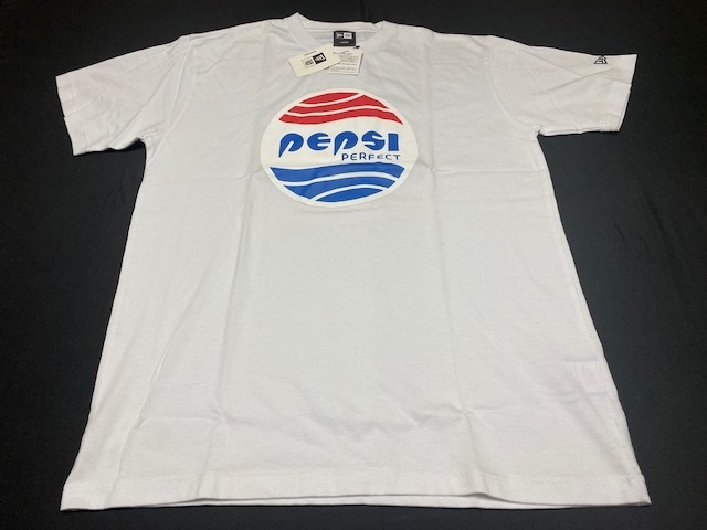 NEW ERA New Era PEPSI Pepsi short sleeves T-shirt white L size exhibition goods unused 