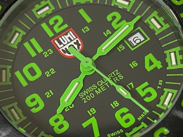 ルミノックス 【LUMINOX】 ネイビーシールズ グリーン Navy SEAL SERIES 3067 展示未使用品の画像4