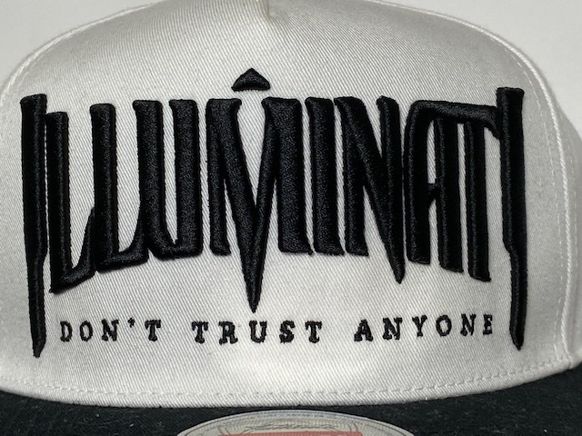 秘密結社 イルミナティ Illuminati フリーメイソン 風 デザイン Cap キャップ 帽子 ホワイト/ブラック 展示未使用品の画像3