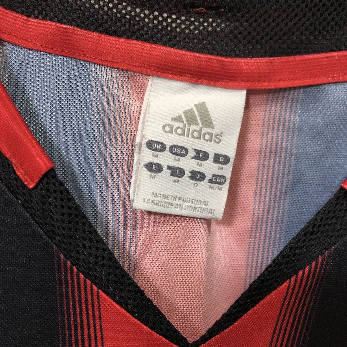 ★アディダス adidas ACミラン サッカー ユニフォーム 04/05 半袖 ホーム Oサイズ_画像3