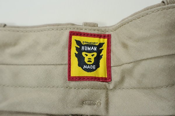 HUMAN MADE * chino pants beige XL size double hip work pants hyu- man meido*BT18