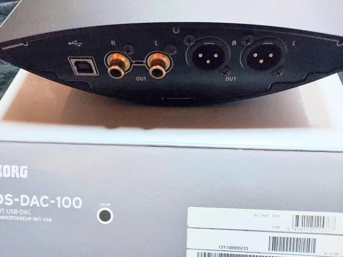 KORG コルグ USB-DAC DS-DAC-100　DAコンバーターヘッドホンアンプ元箱付_画像7