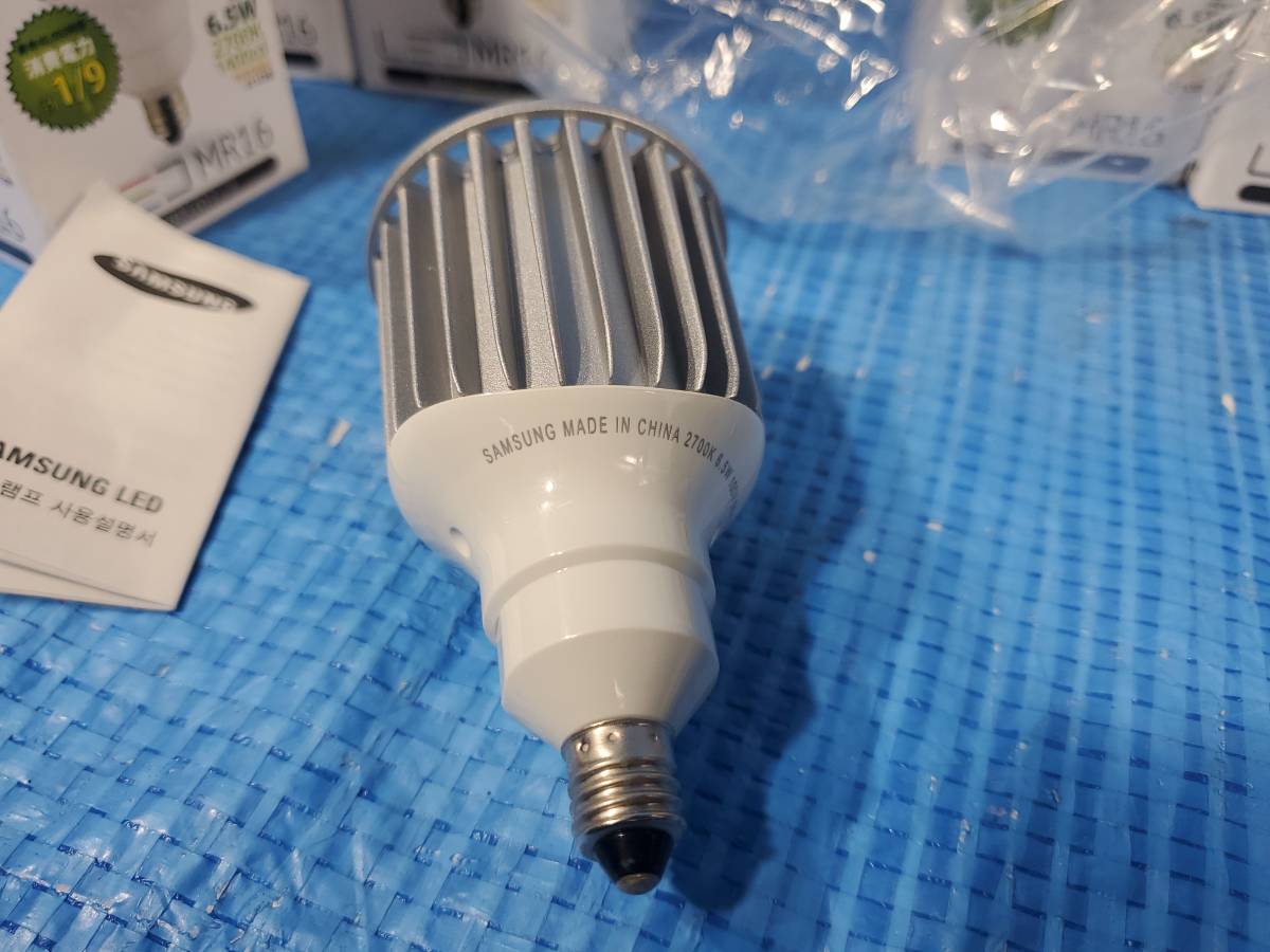 ★1000円即決! updb SAMSUNG サムスン LED MR16 電球6.5W 2700K 1400cd 350lm 電球色相当 40000時間 E11口金 STIMLW8270721CD 5個セット_画像6