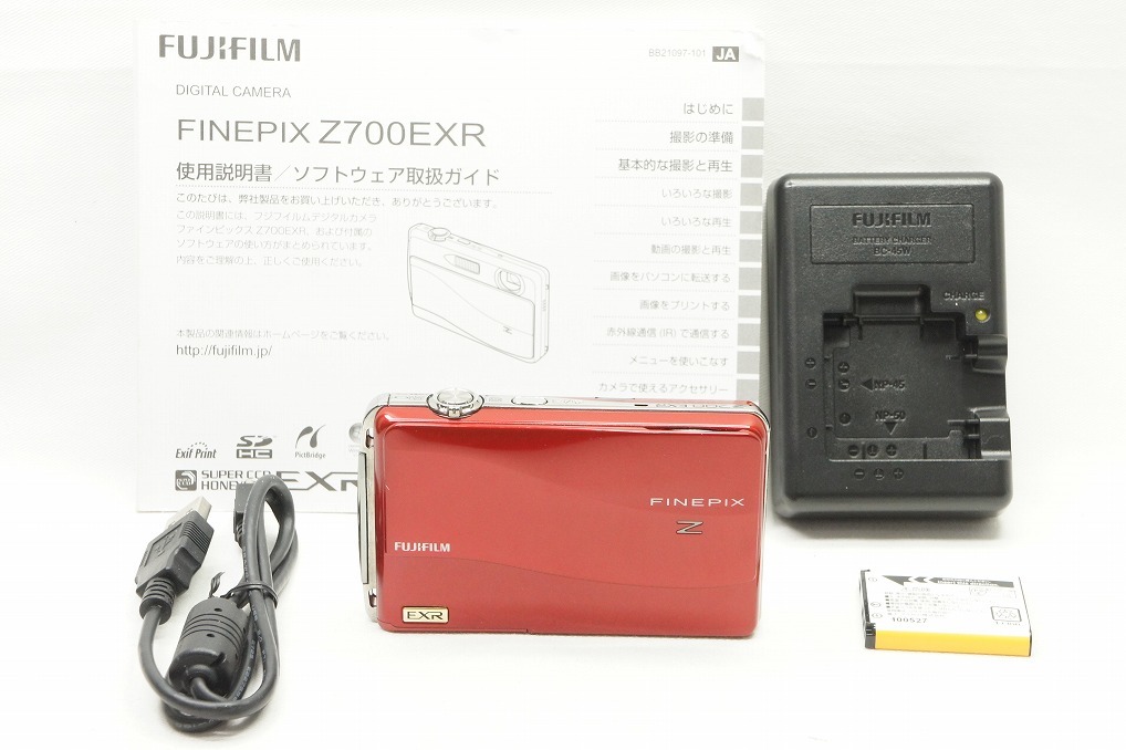 【適格請求書発行】良品 FUJIFILM フジフィルム FinePix Z700EXR コンパクトデジタルカメラ レッド【アルプスカメラ】240122h