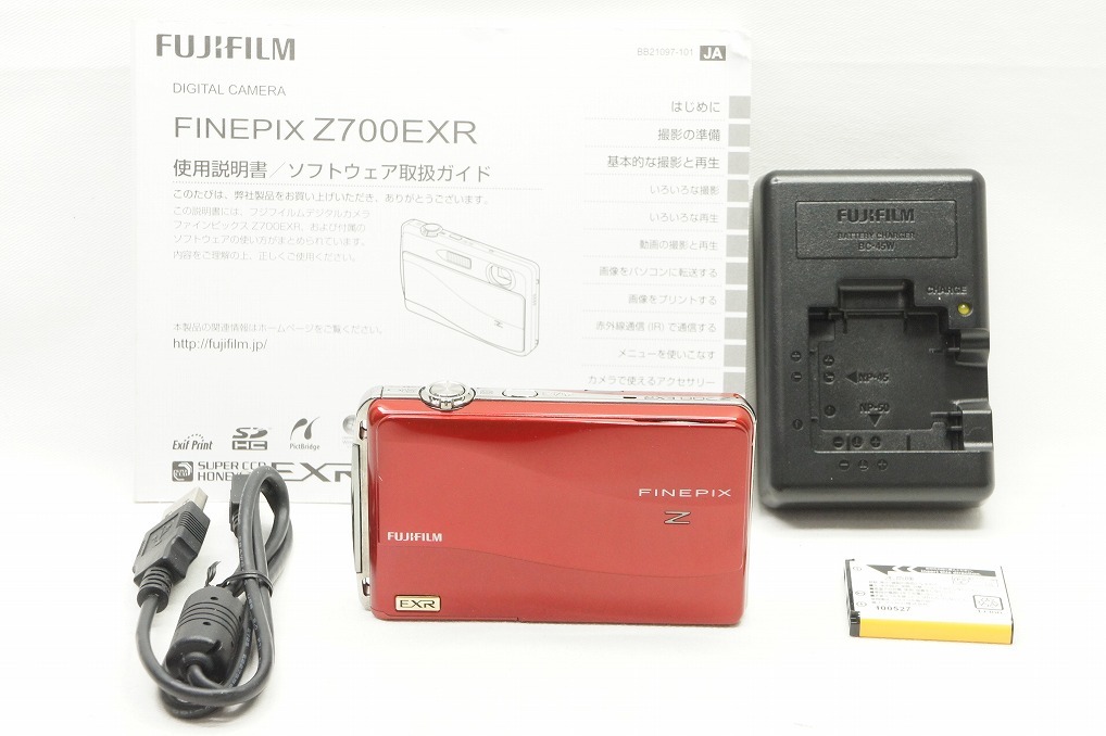 【適格請求書発行】良品 FUJIFILM フジフィルム FinePix Z700EXR コンパクトデジタルカメラ レッド【アルプスカメラ】240122h_画像1